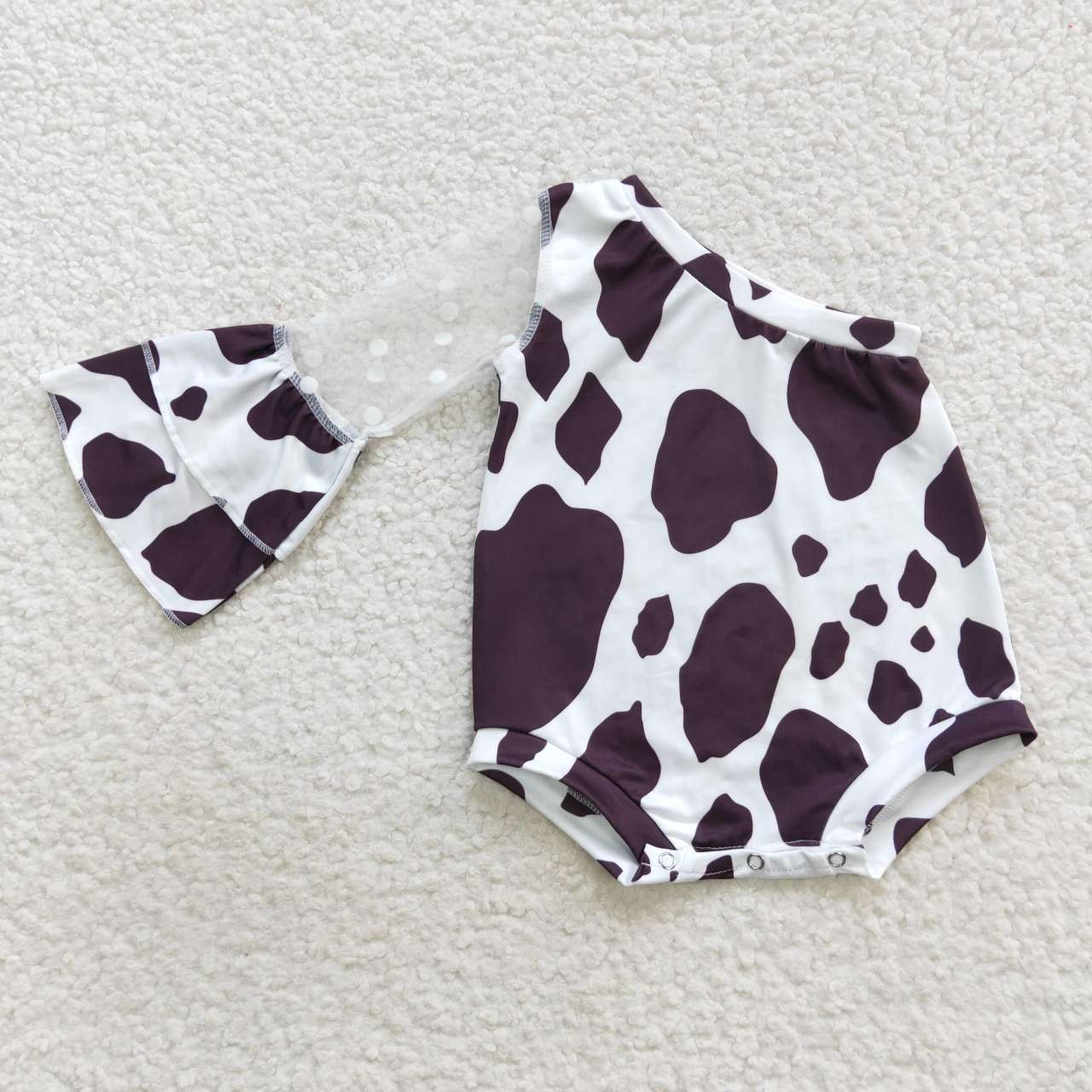 Leopard baby Romper