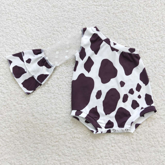 Leopard baby Romper