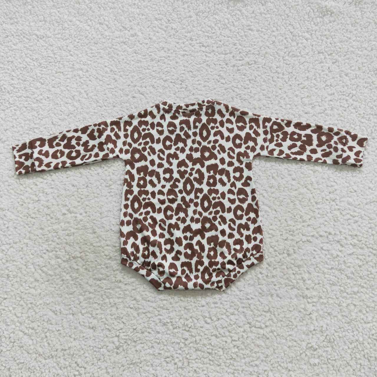 Leopard Long Sleeves Romper
