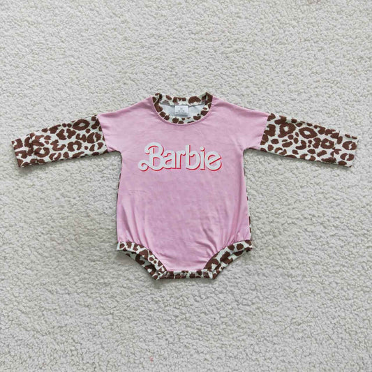 Leopard Long Sleeves Romper