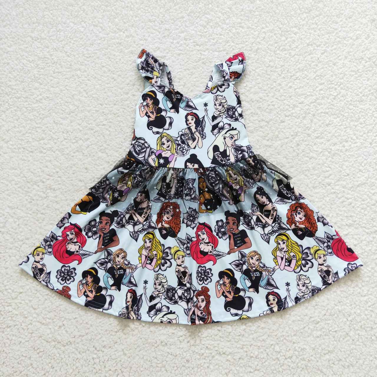 Cartoon Short Girls Dress