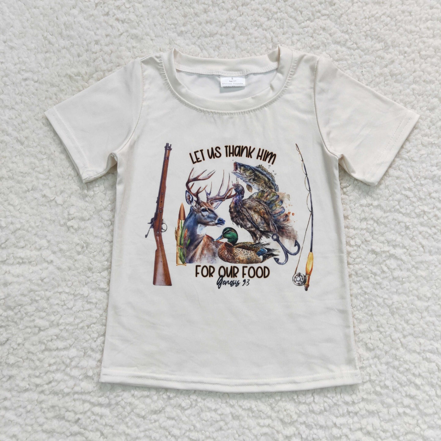 Fish Deer Duck Print Shirt