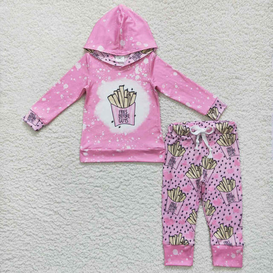 Pink fries Print Jogger Outfit