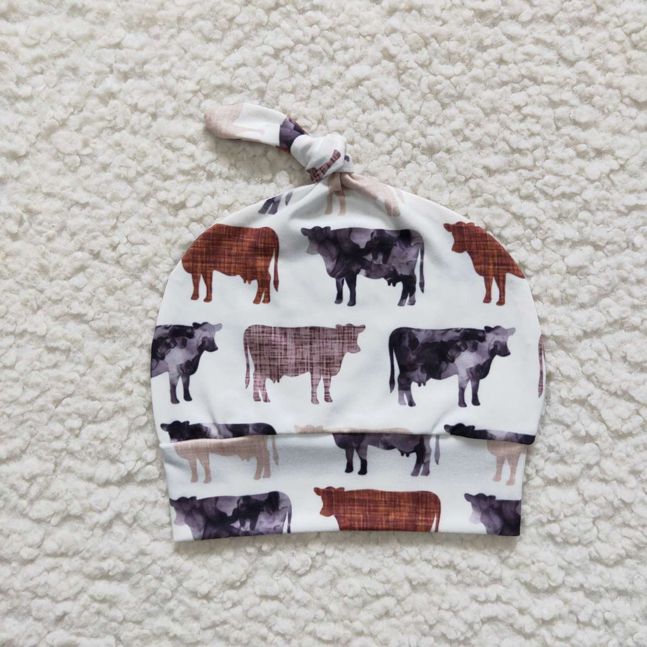 Cow Kids Pants With baby Hat