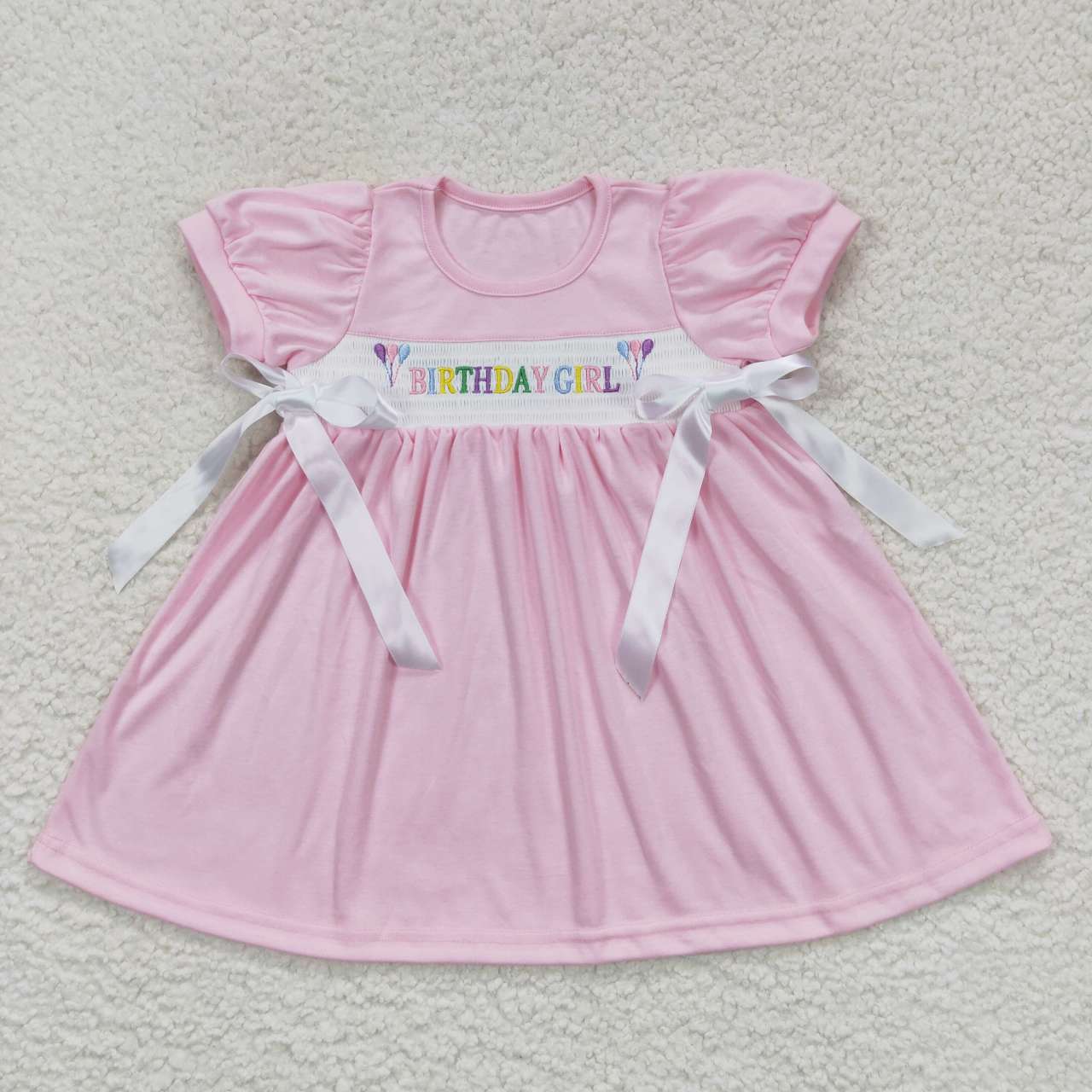 Pink Girls Smock Girls Dress