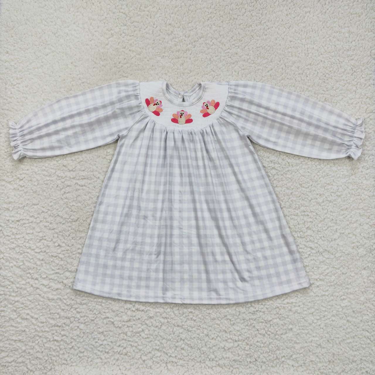 Thanksgiving Turkey Smock Girls Dress