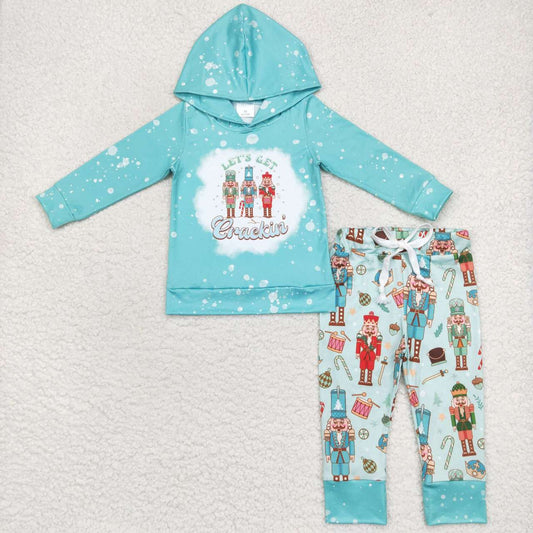 Christmas Blue Cartoon Jogger Outfit
