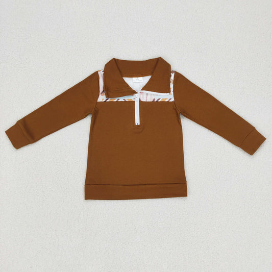 brown cow Girls Coat