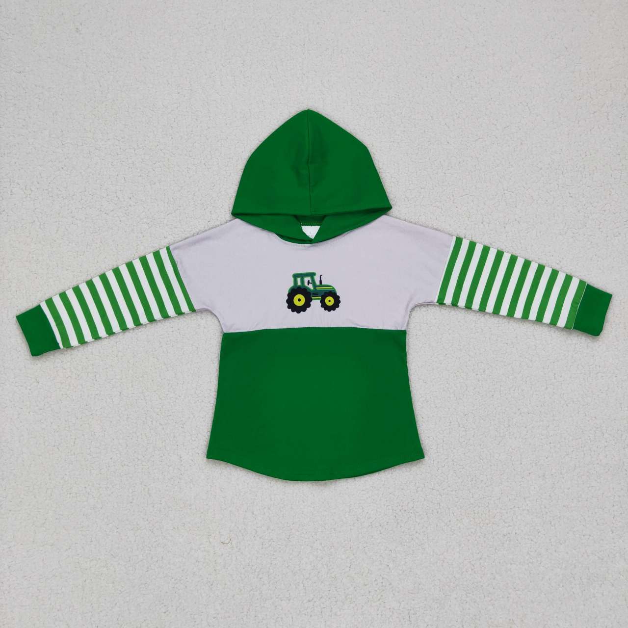 Green Car With Hat hooded