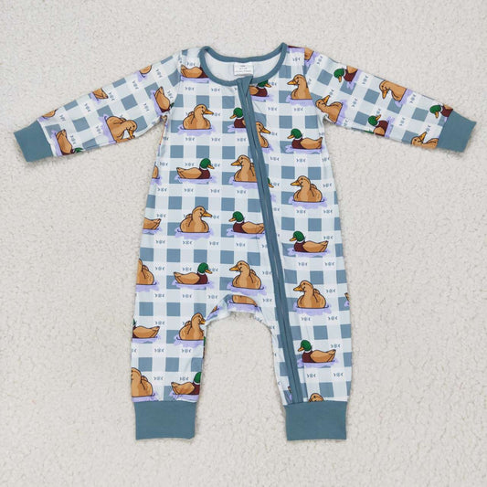 Blue Duck Baby Romper With zipper