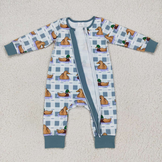 Blue Duck Baby Romper With zipper