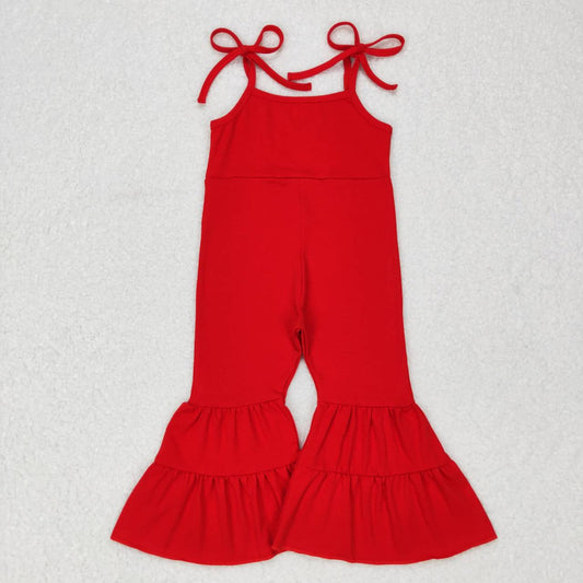 Red tier Bell Pants Jumpsuit