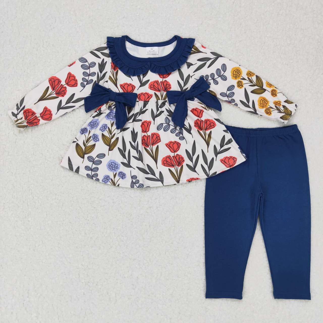 Fall Floral Long sleeve Girls Set