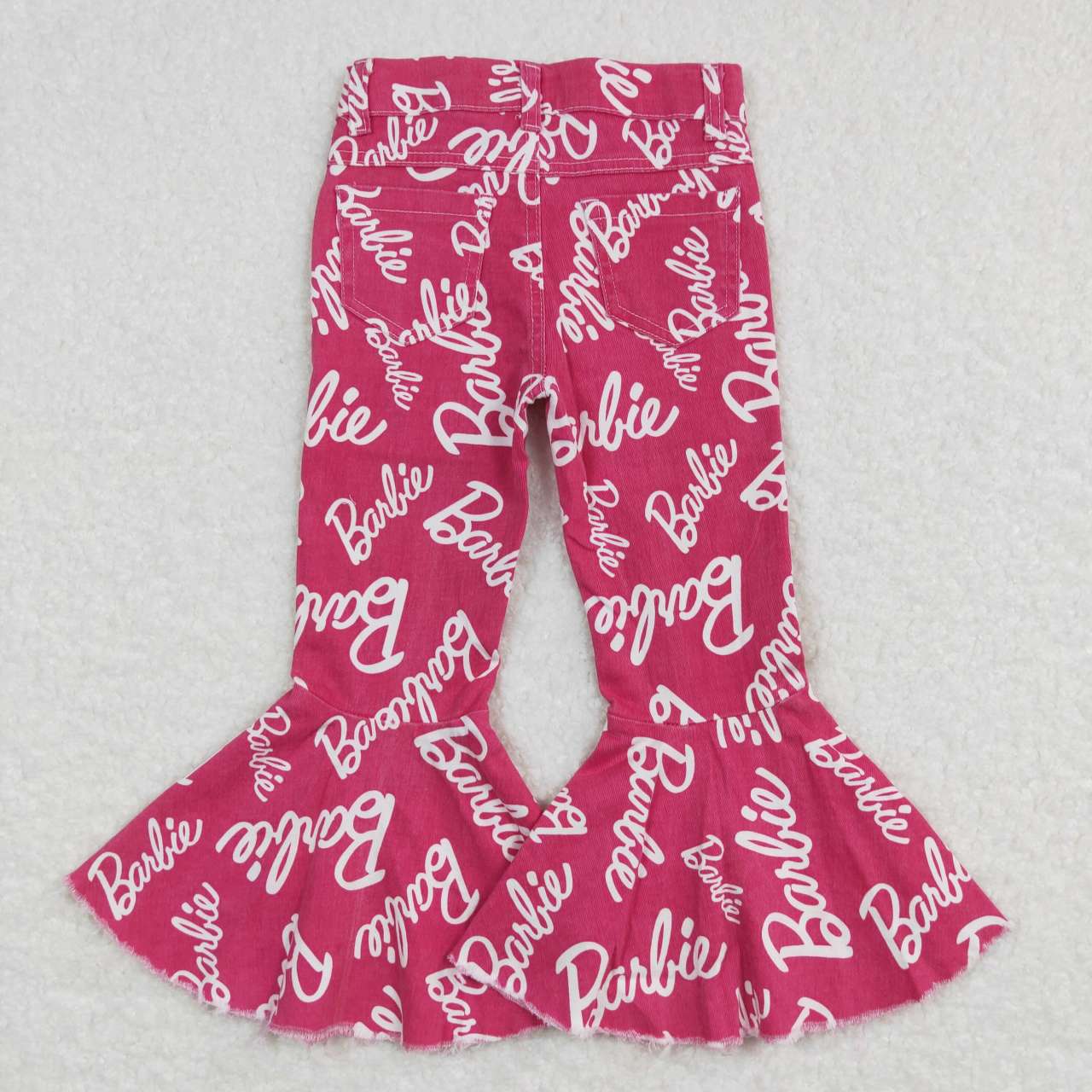 Pink Letter Bell Jeans