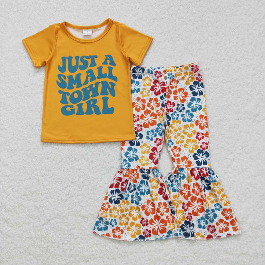 JUST A SMALL TOWN GIRL Flowers Girls Set