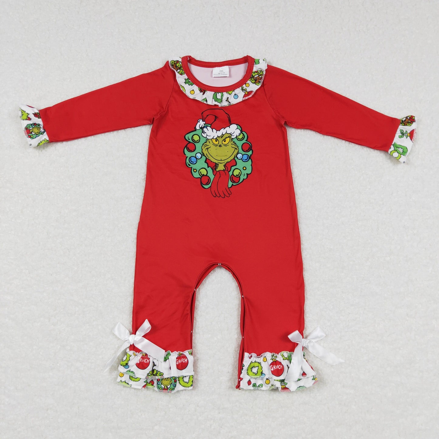 Christmas Red Cartoon Baby Romper