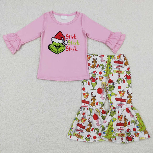 Christmas Pink Cartoon Girls Set