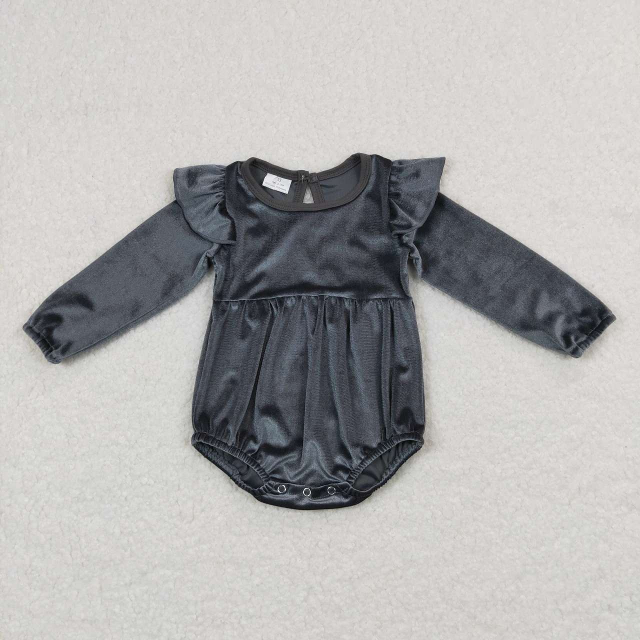 Blue Velvet long sleeves romper