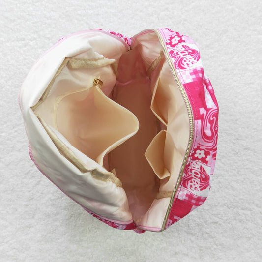 Pink Flroal Cartoon Print BACKPACK