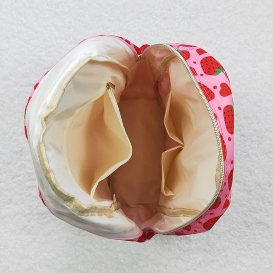 Pink strawberry Print BACKPACK