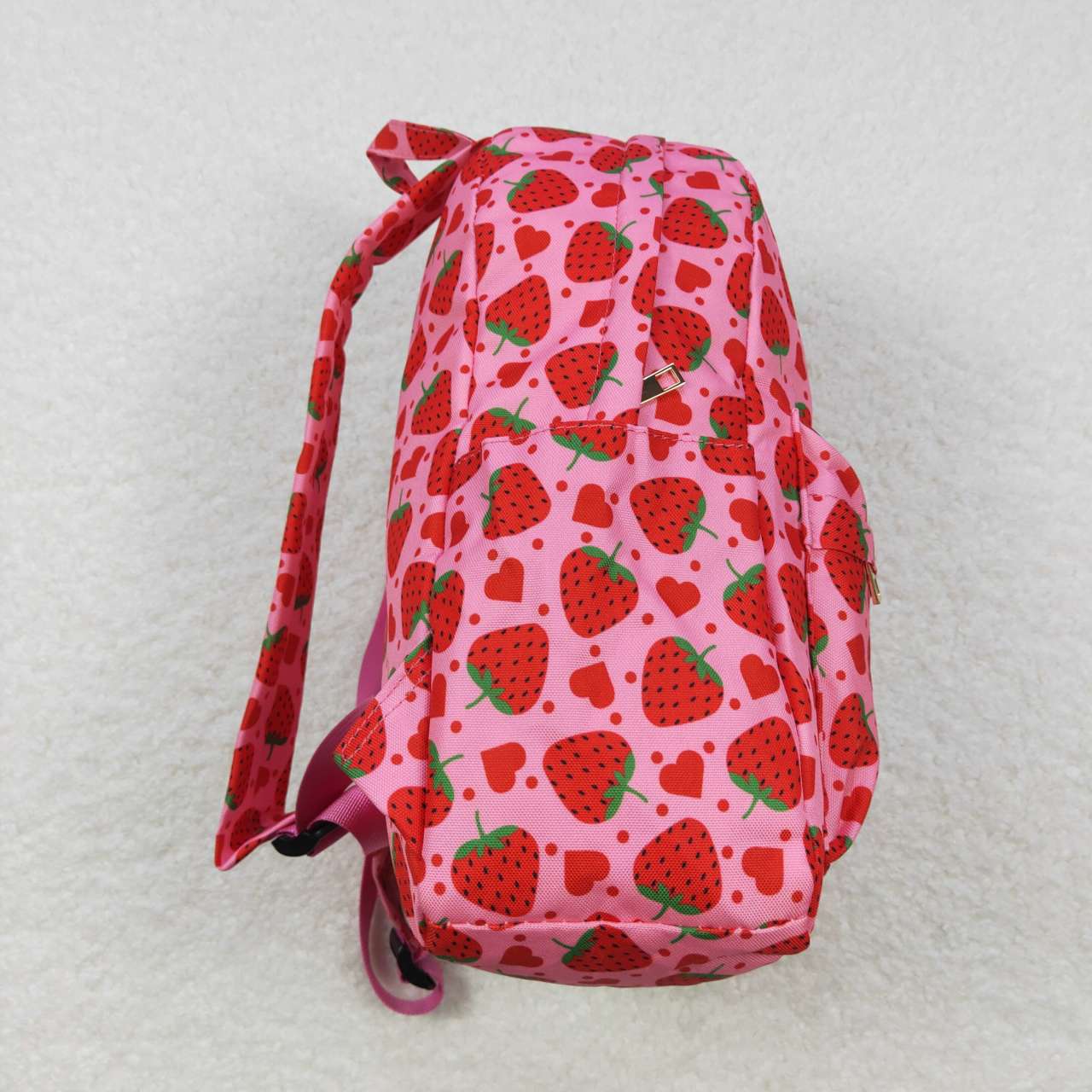 Pink strawberry Print BACKPACK