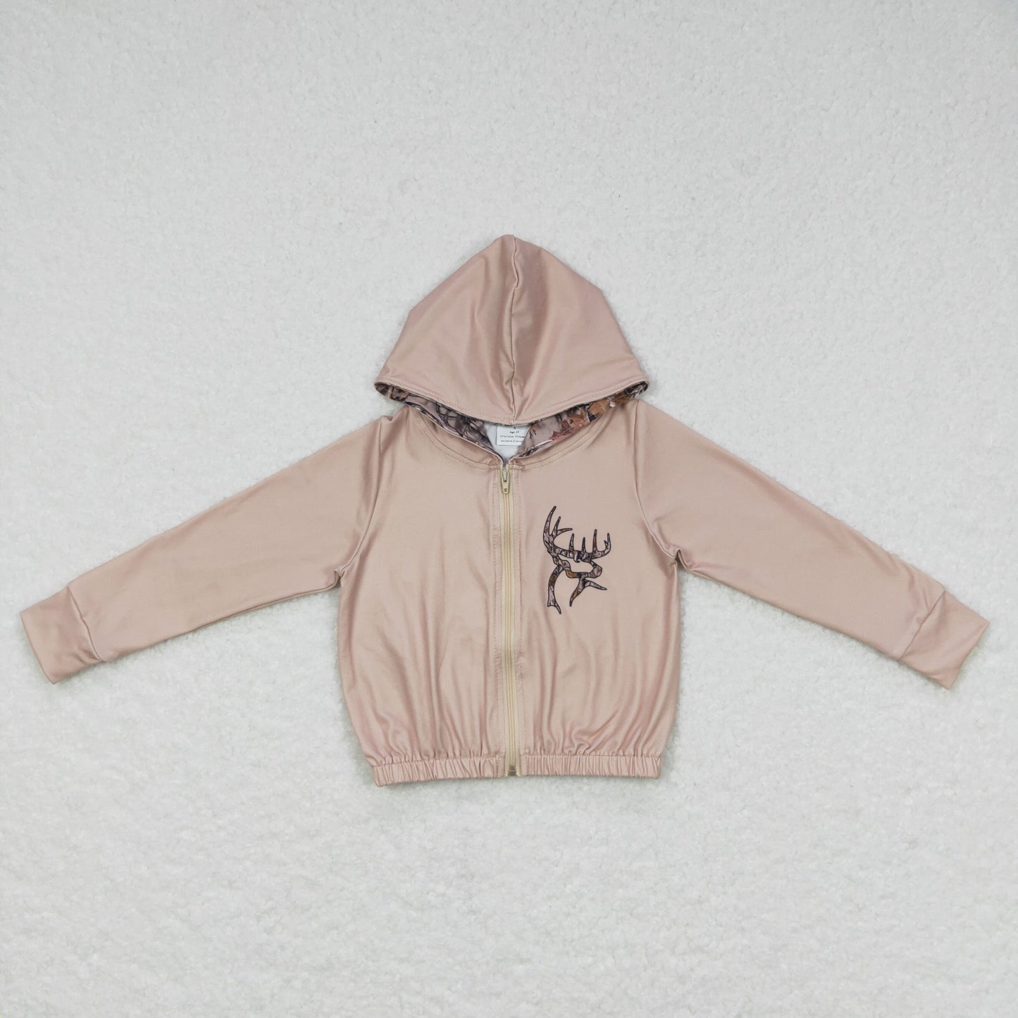 brown Deer With Zipper Coat