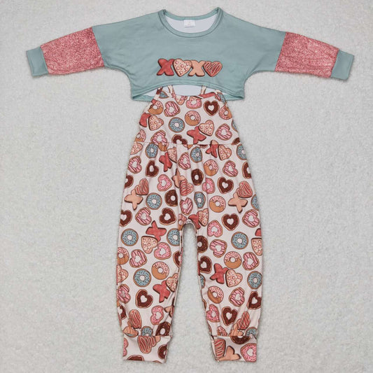 Valentine's Day Girls Jumpsuit Set