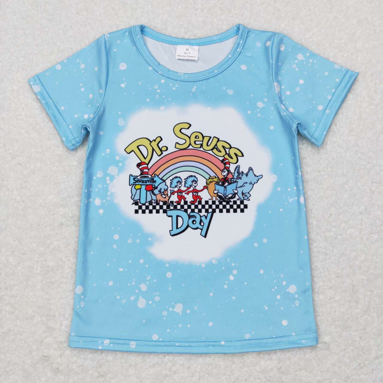 Blue Bleach RainBow Cartoon Girls Shirt