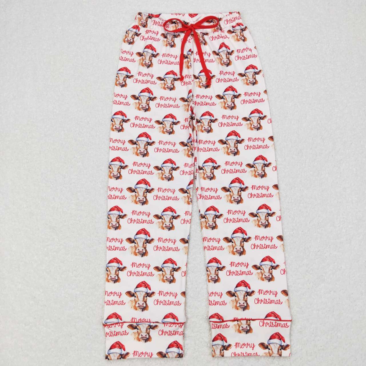 Adult Christmas Red Cow Woman'S Pants