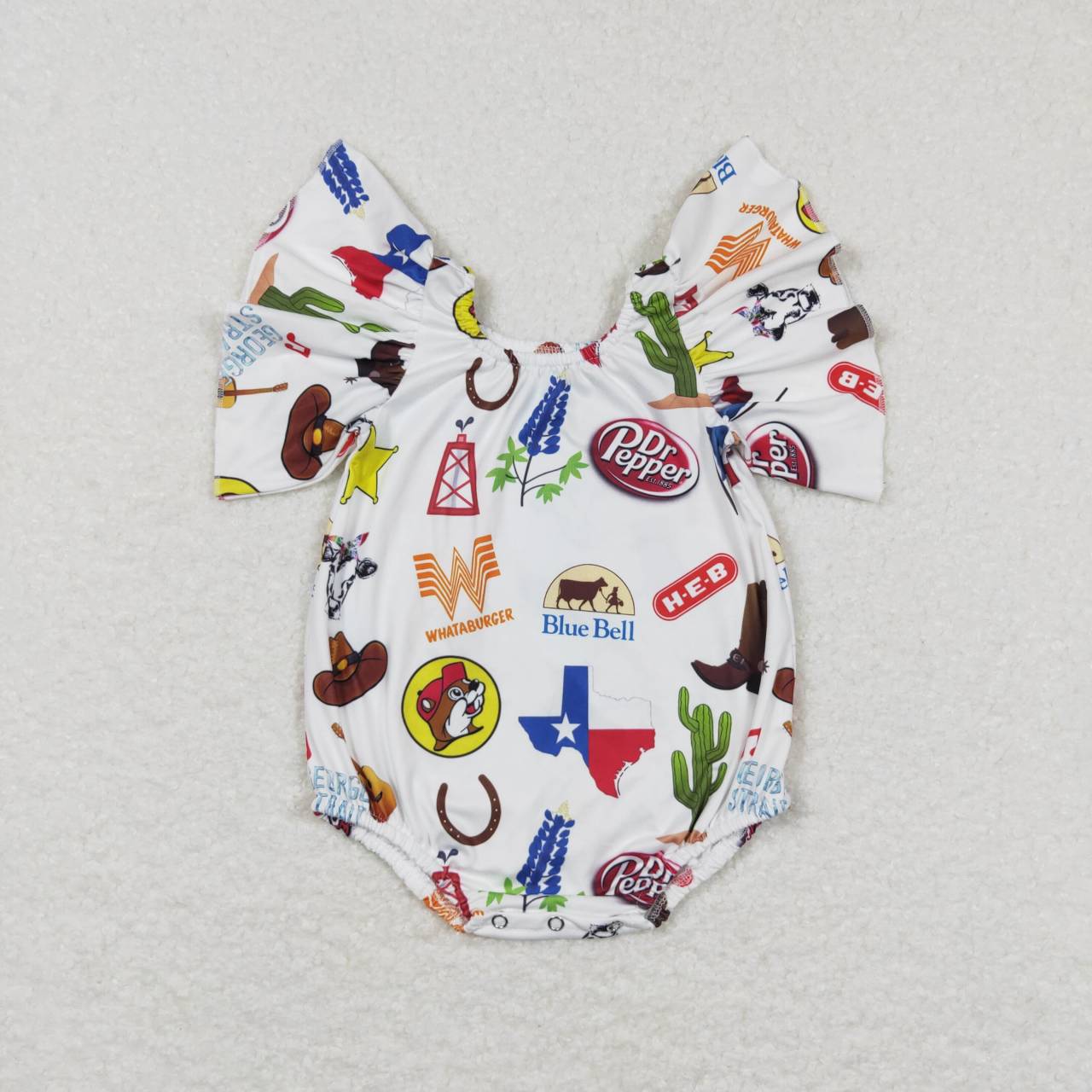 white cactus animal Baby Romper