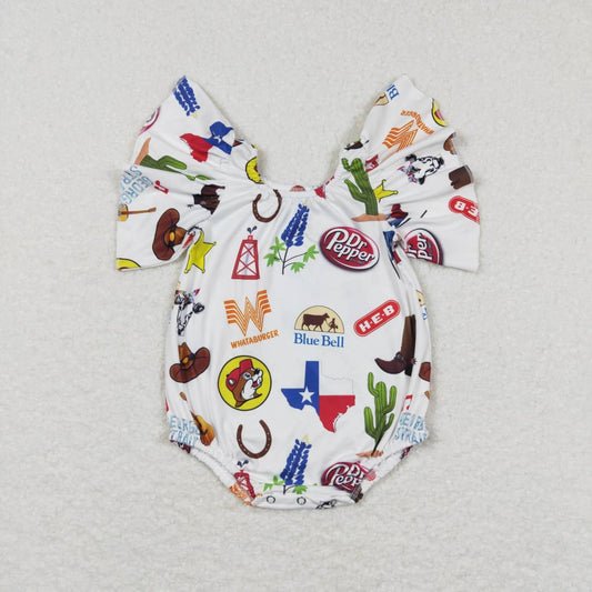 white cactus animal Baby Romper