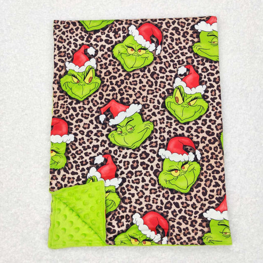 Christmas Green Cartoon Print Kids's Blanket
