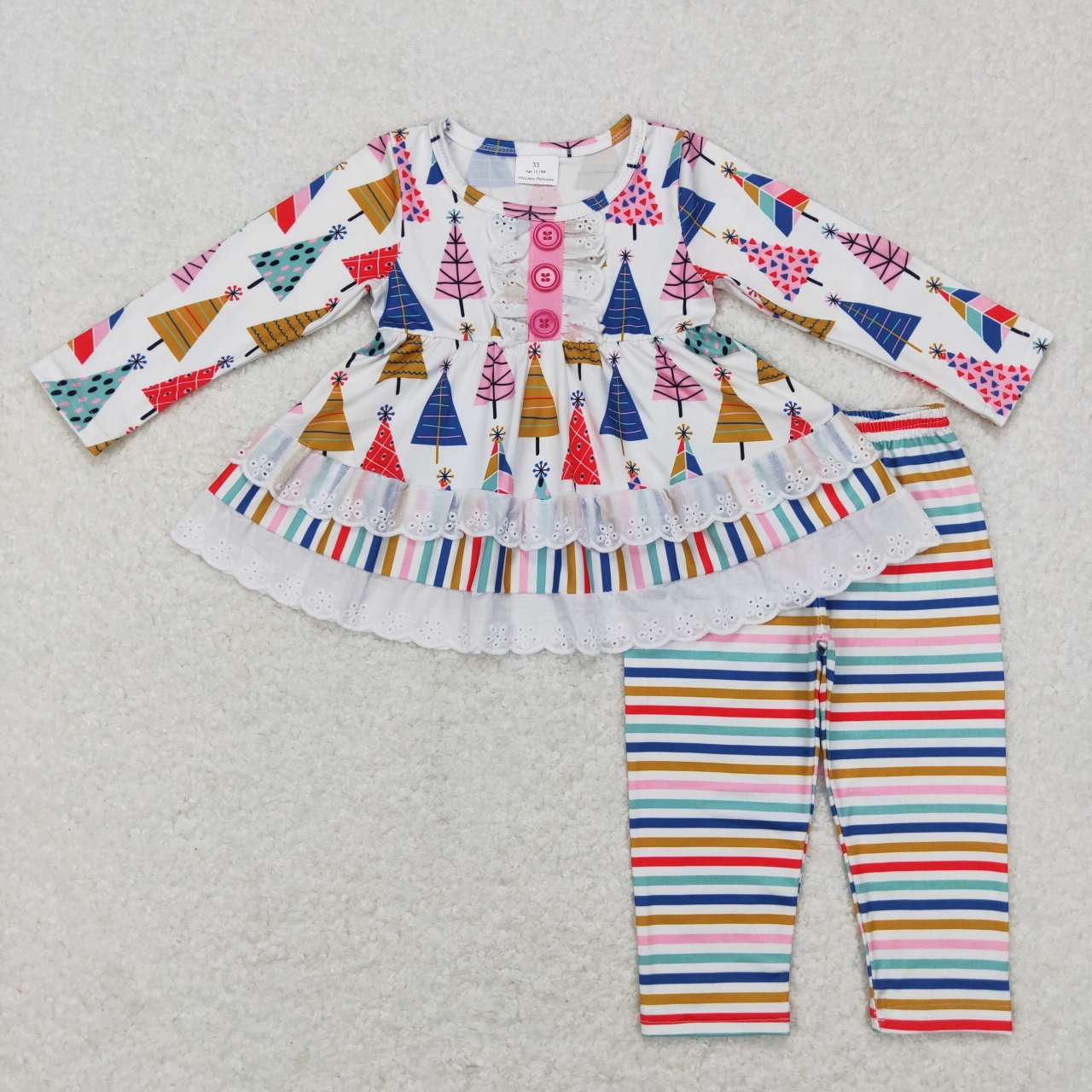 Christmas Colorful Tree Girls Set