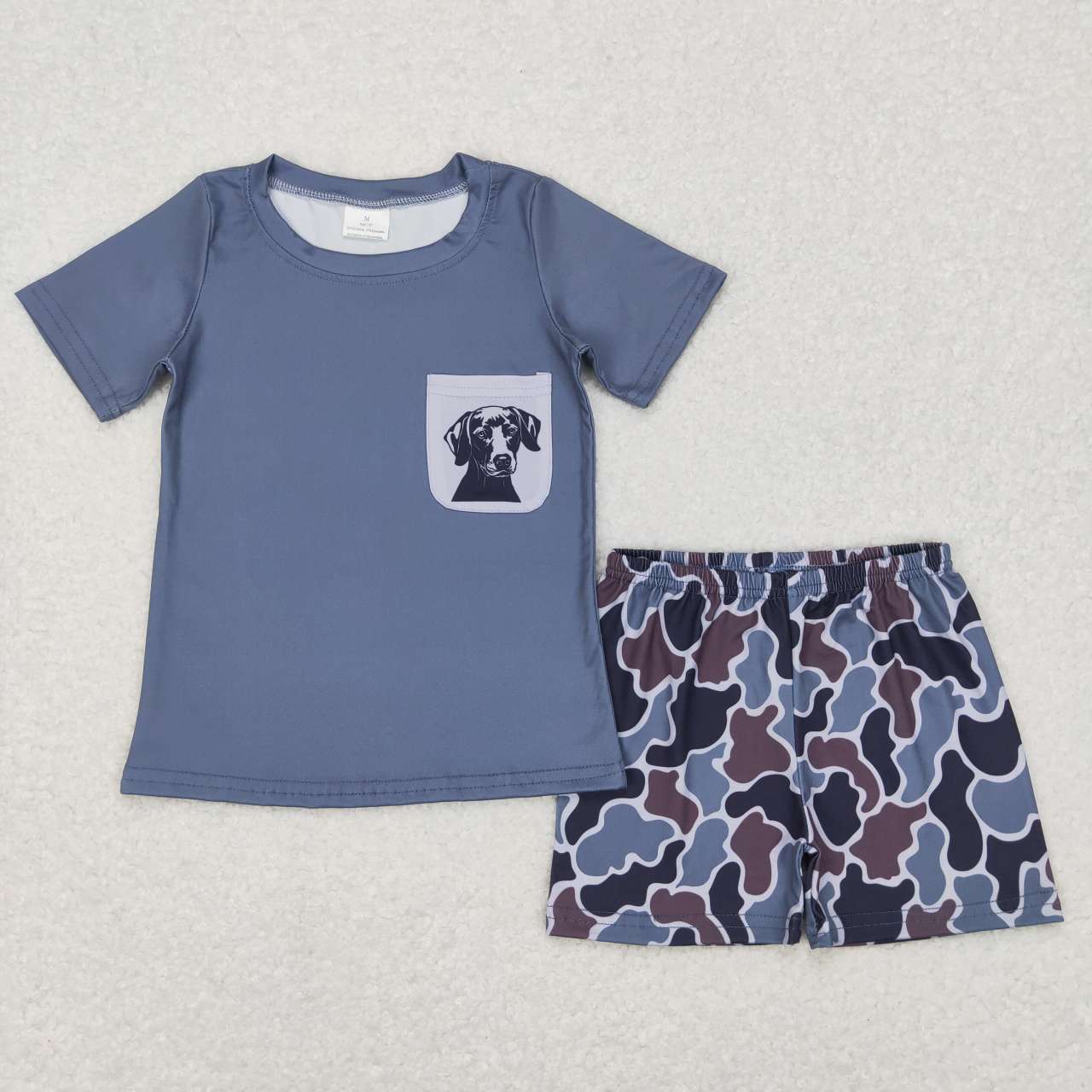 Camo Dog Summer Boy Set