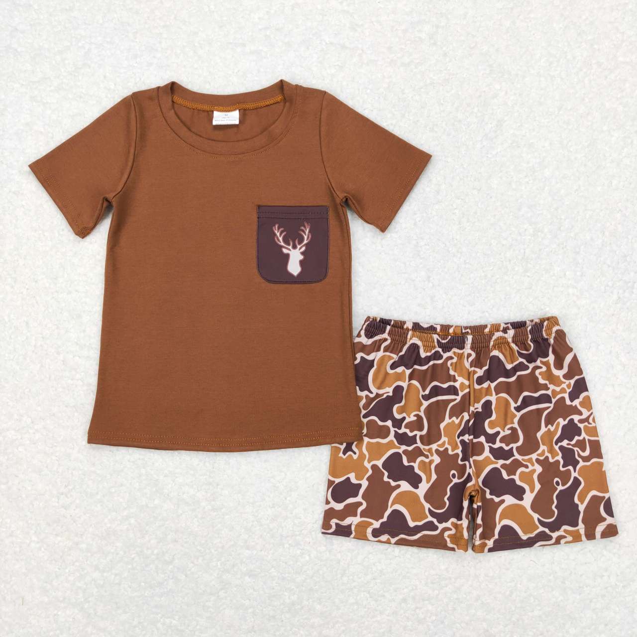 Brown Deer Camo Summer Boy Set