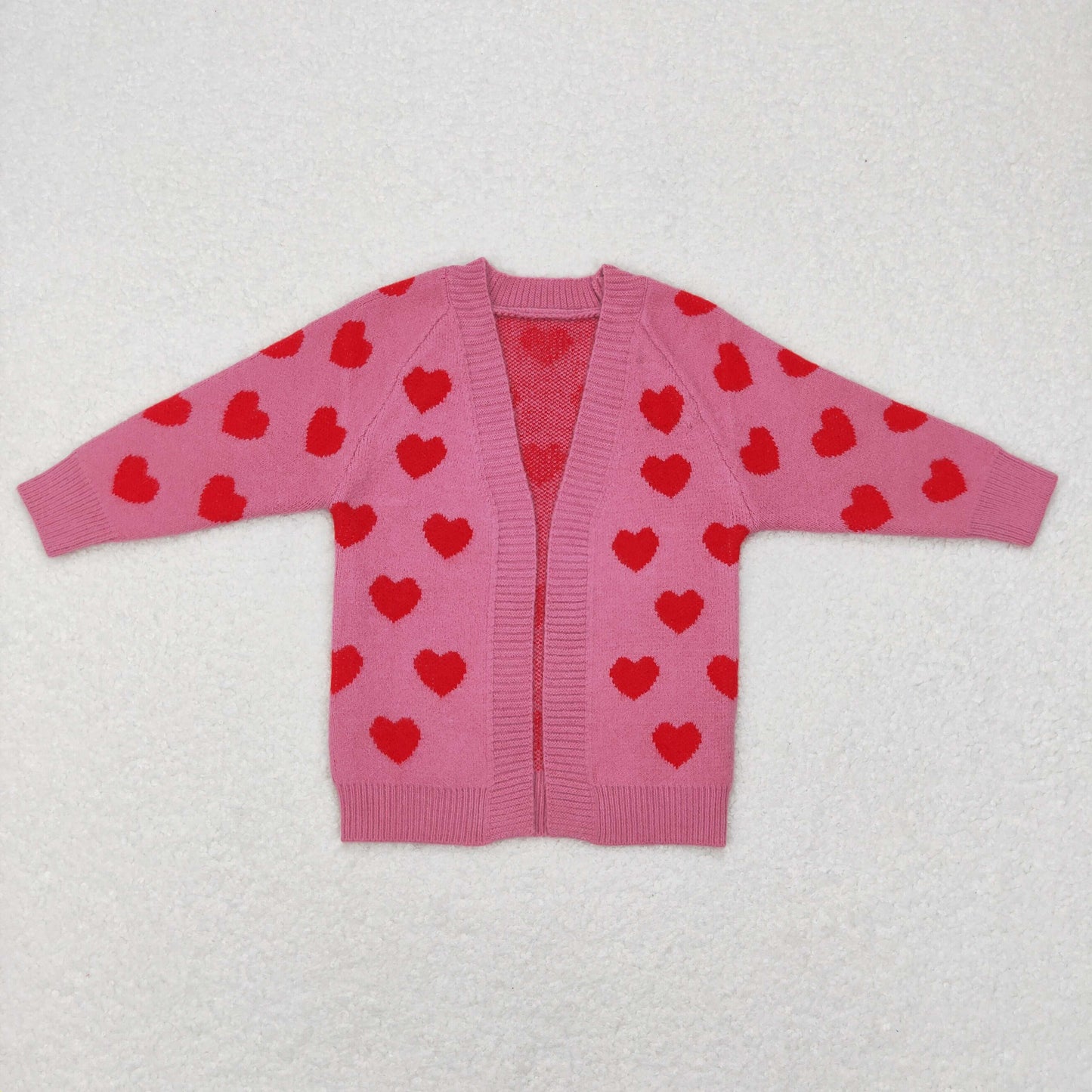 Valentine Day's Pink Heart cardigans