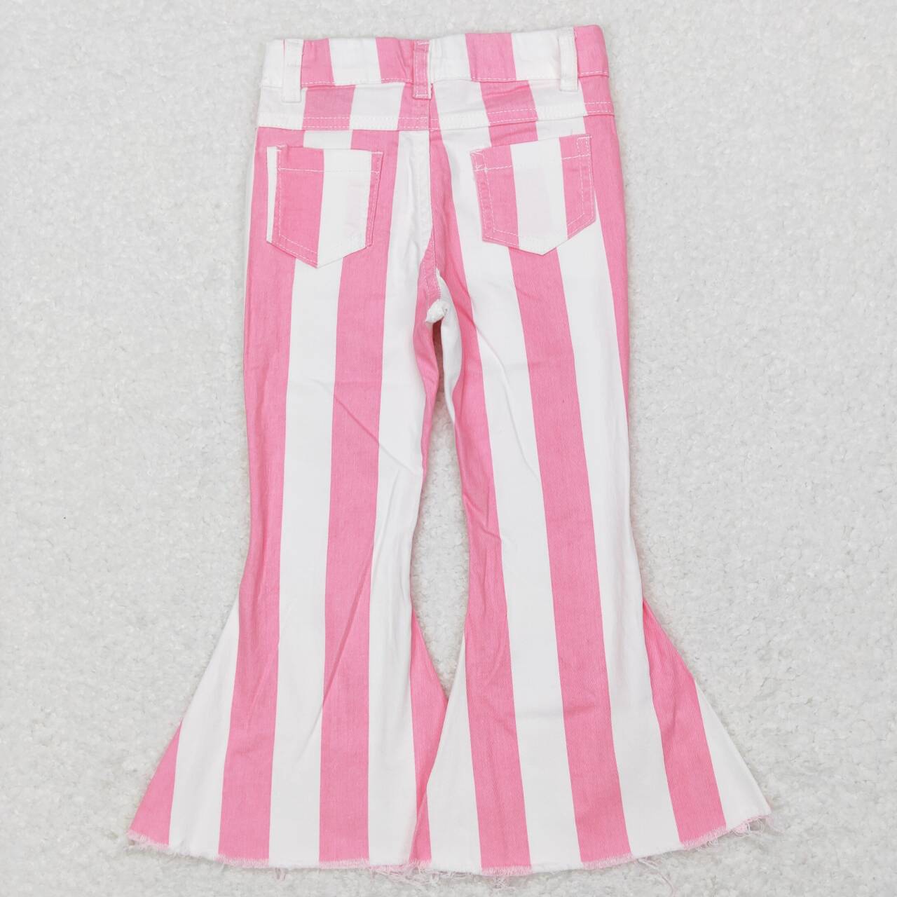 Pink Stripe Bell Jeans