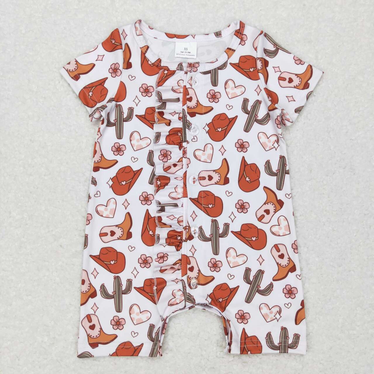 Western cactus boots Baby Romper