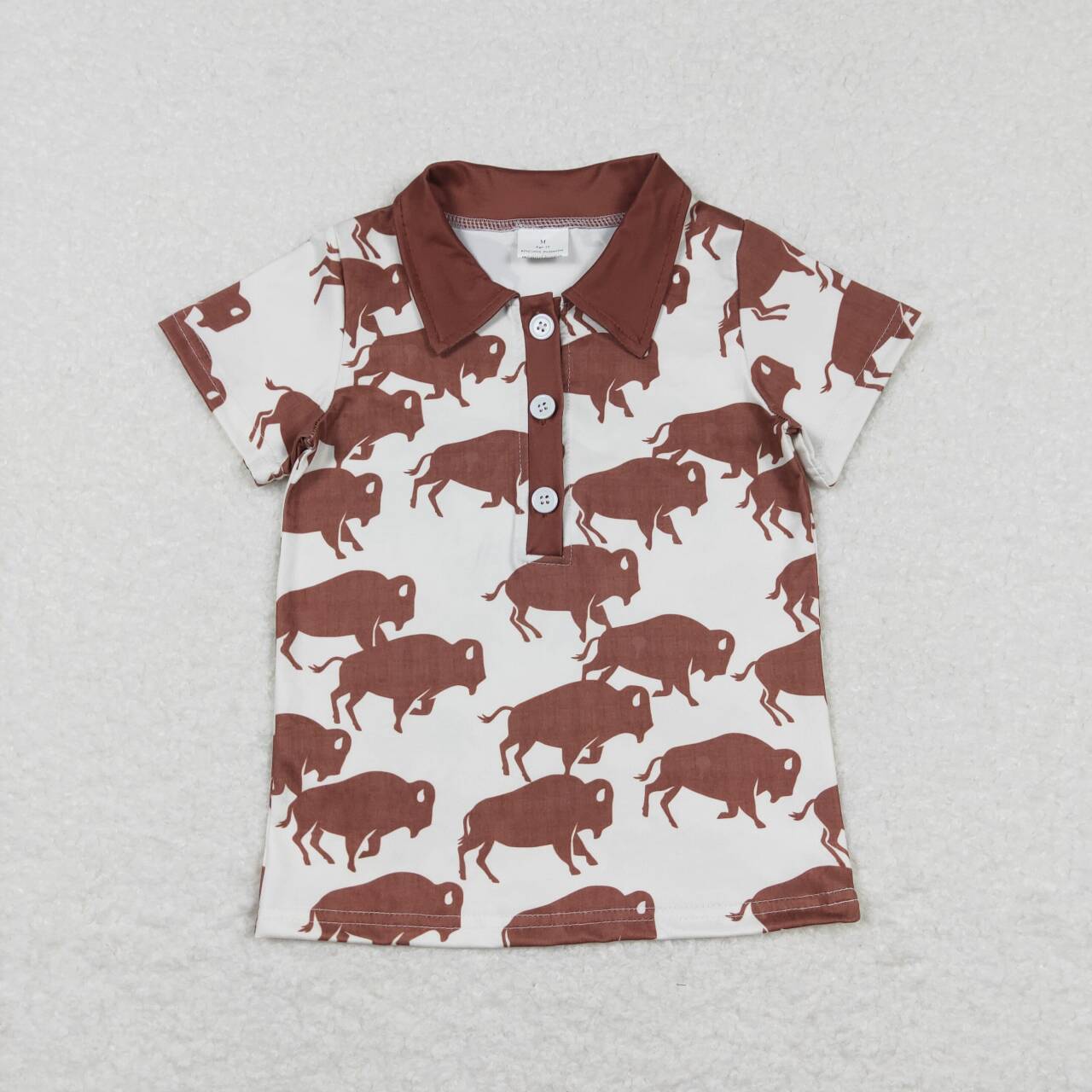 Western Cowr With Button Boy Shirt