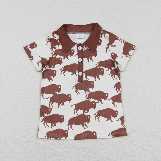 Western Cowr With Button Boy Shirt