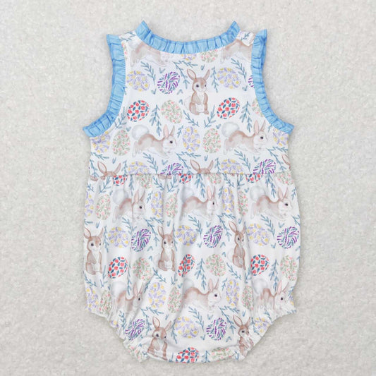 Easter Bunny Print Baby Romper