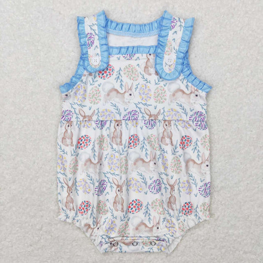 Easter Bunny Print Baby Romper