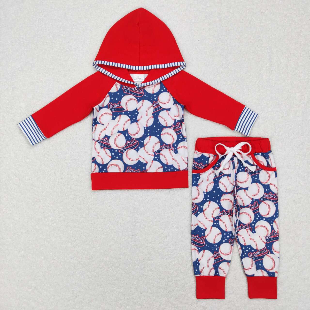 Red Baseball Jogger Outfit