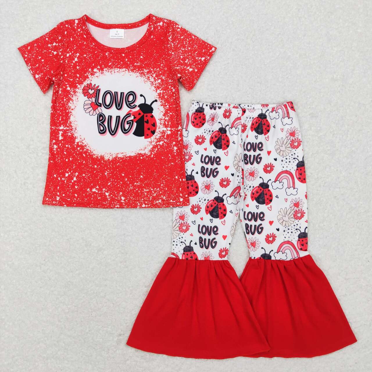 Red Love Bvg Girls Set