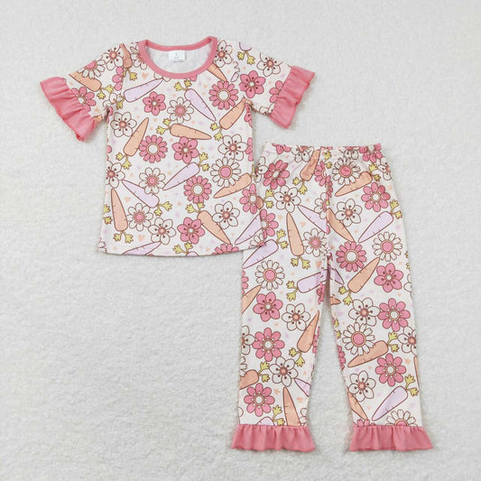 Easter Flower Carrot Pajamas