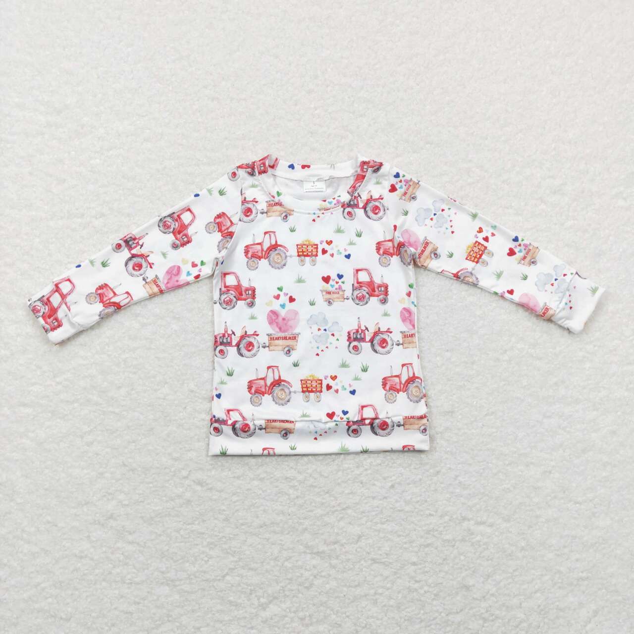 Valentine day's Car Heart Long Sleeve Shirt