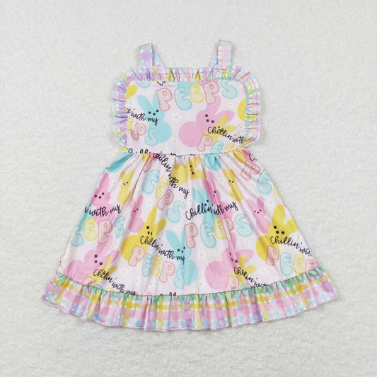 Easter Bunny Print Short sleeve Dress