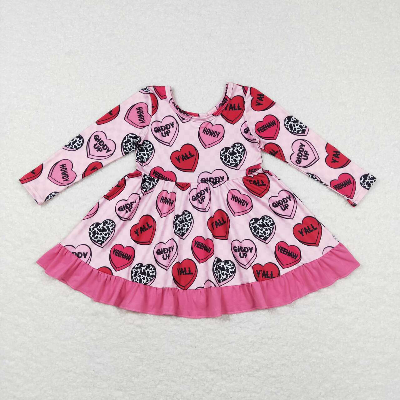 Valentine day‘s Pink Heart Girls Set