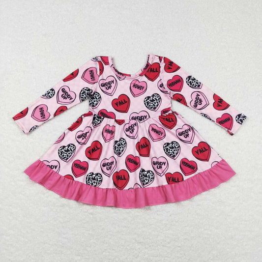 Valentine dayâs Pink Heart Girls Set