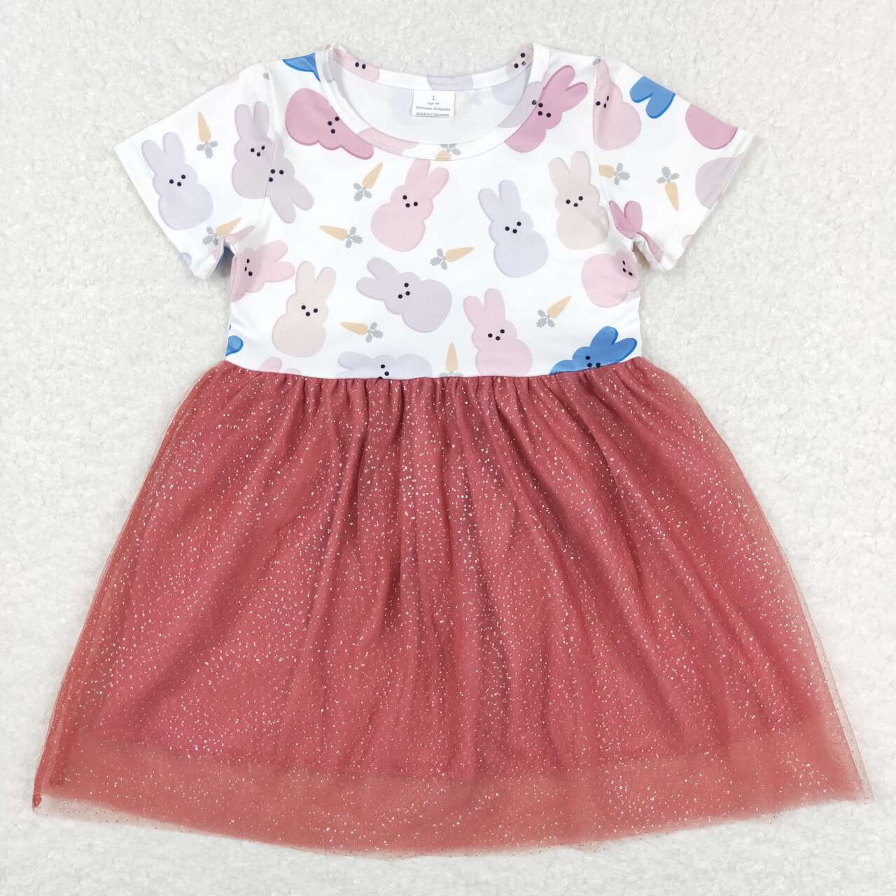 Easter Bunny Girls Tutu Dress
